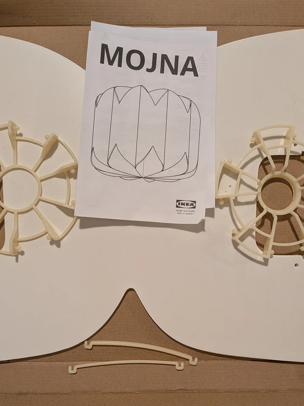 IKEA Mojna Pendant Lantern - Soft White Finish
